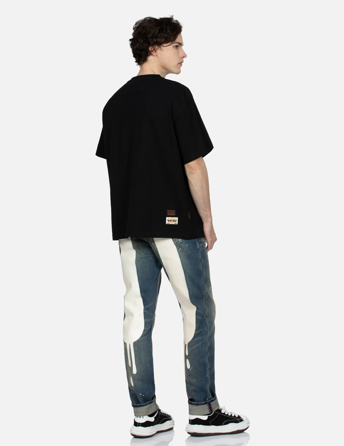 Graffiti Daicock Print Carrot Fit Jeans #2017 - 3
