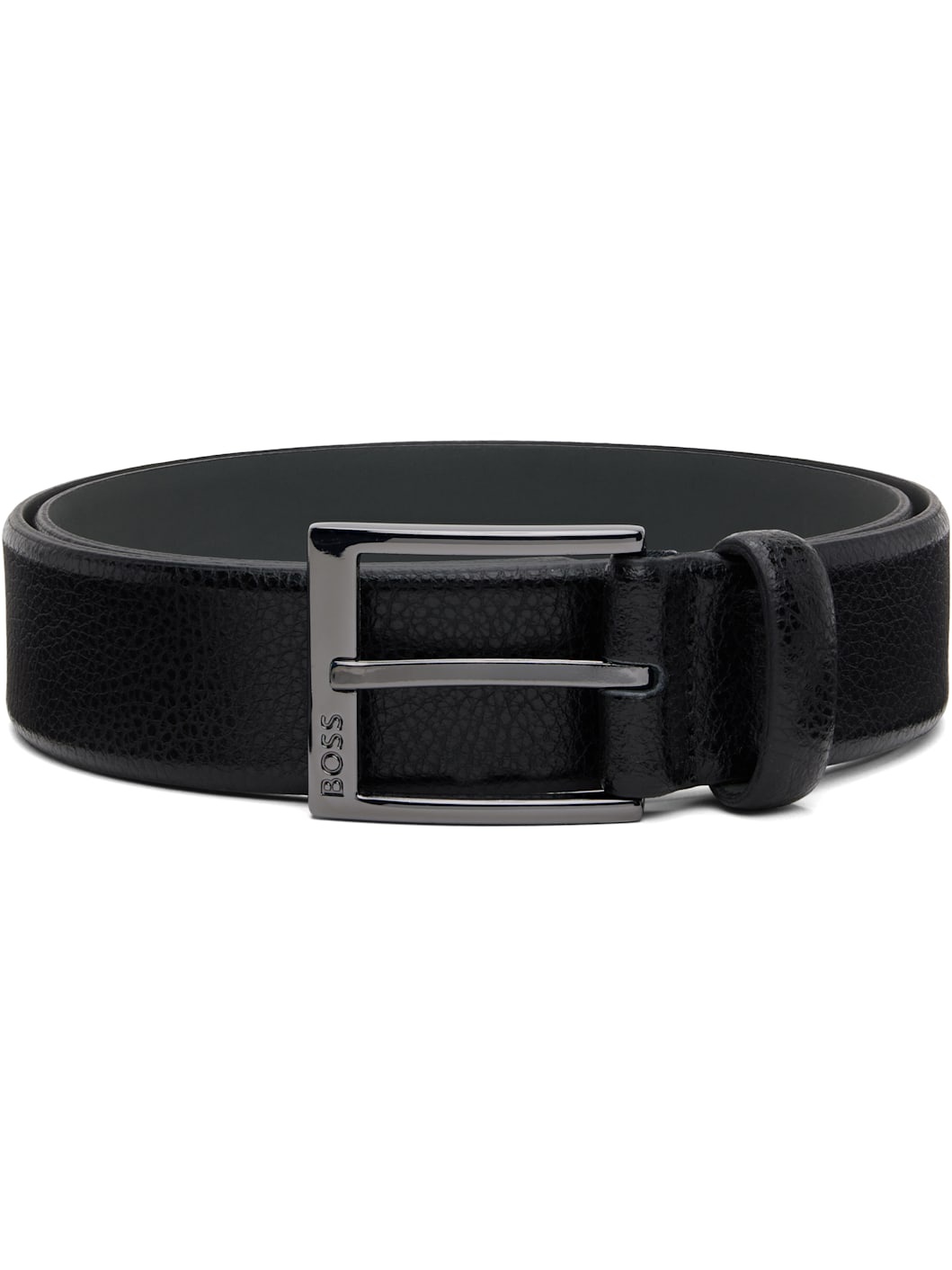 Black Leather Belt - 1