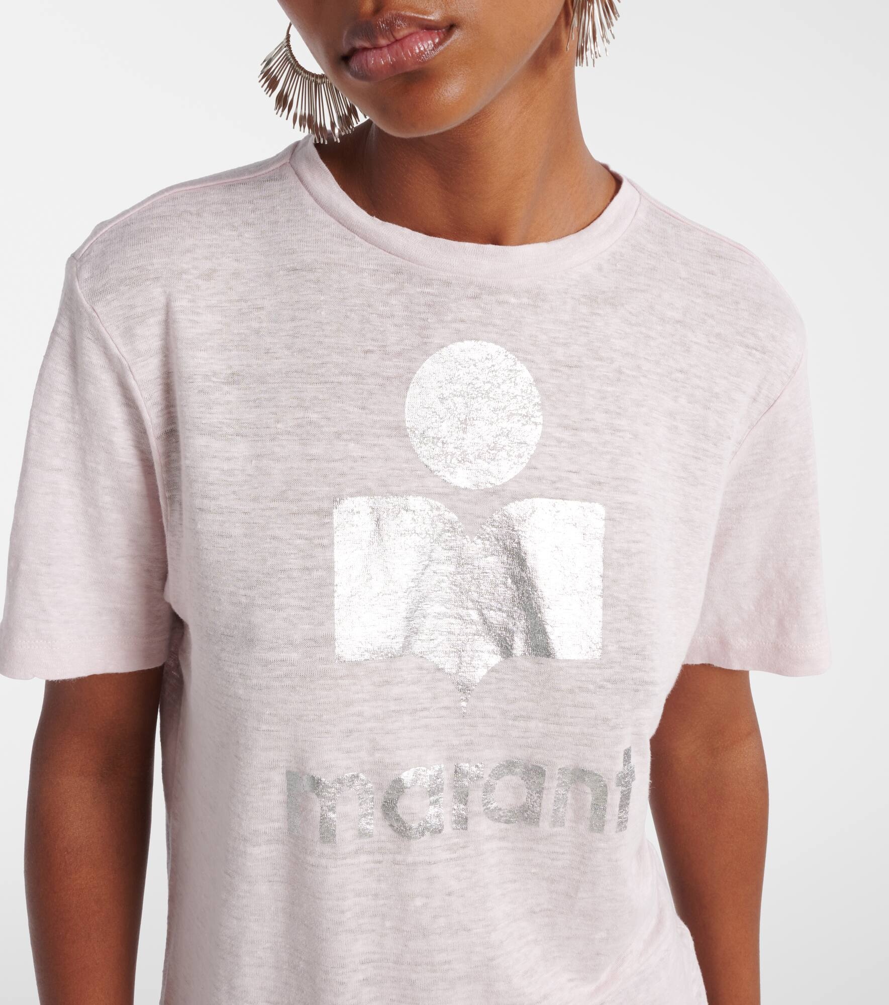Zewel logo linen T-shirt - 4