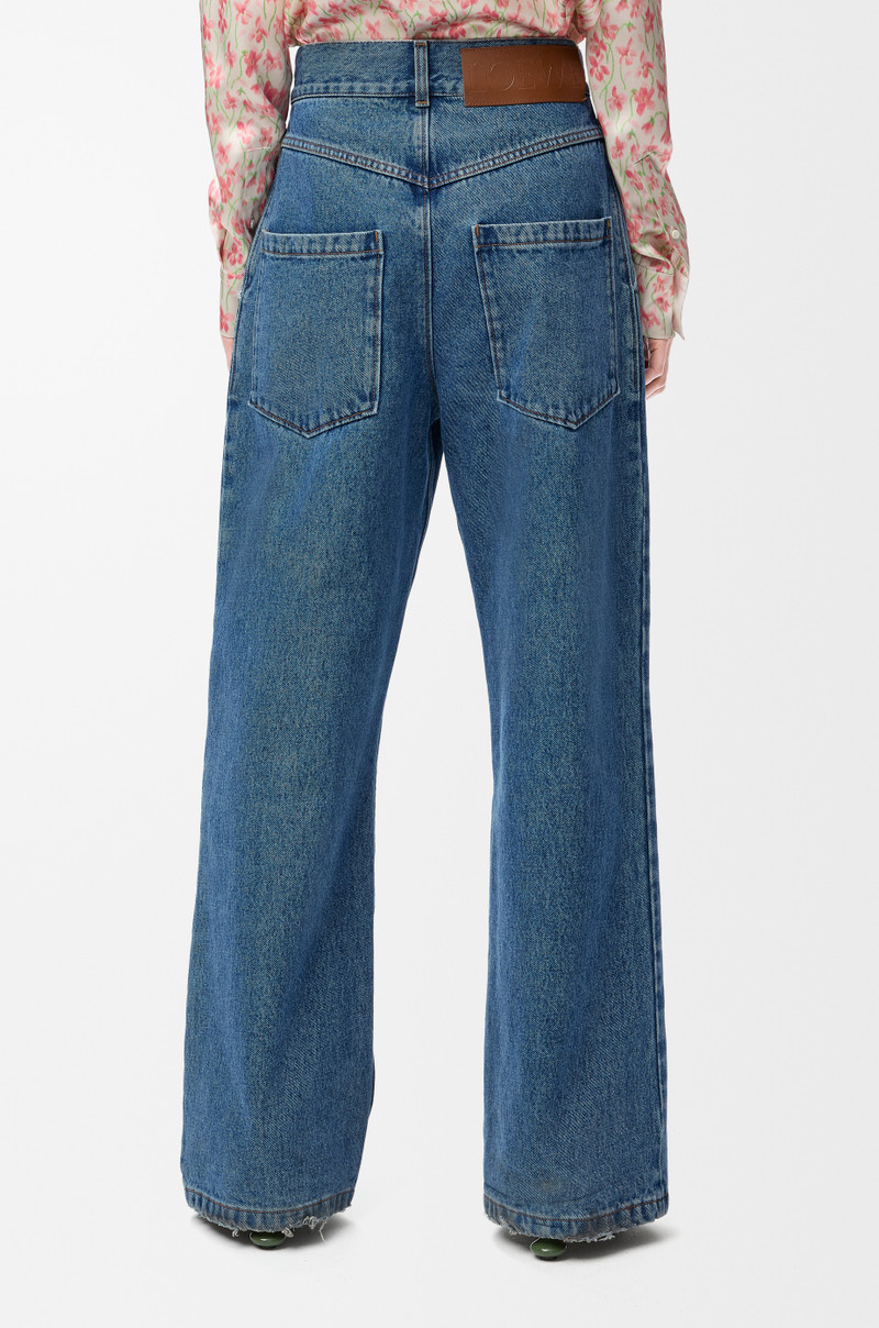 Anagram baggy jeans in denim 4