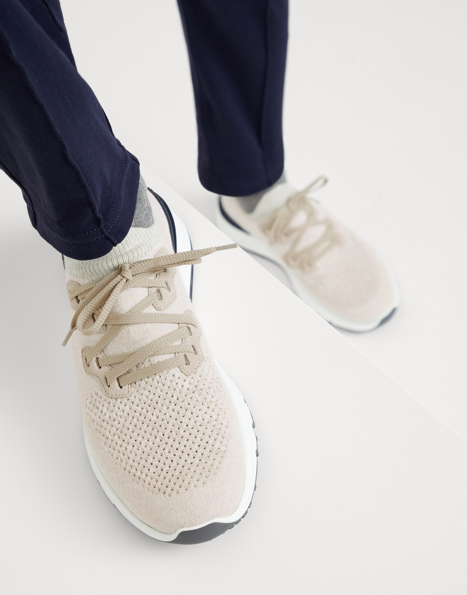 Cotton chiné knit runners - 4