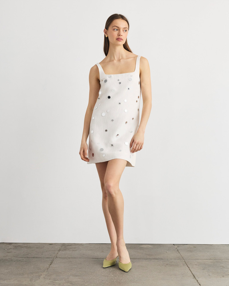 TANYA TAYLOR BARTON MIRROR DRESS outlook