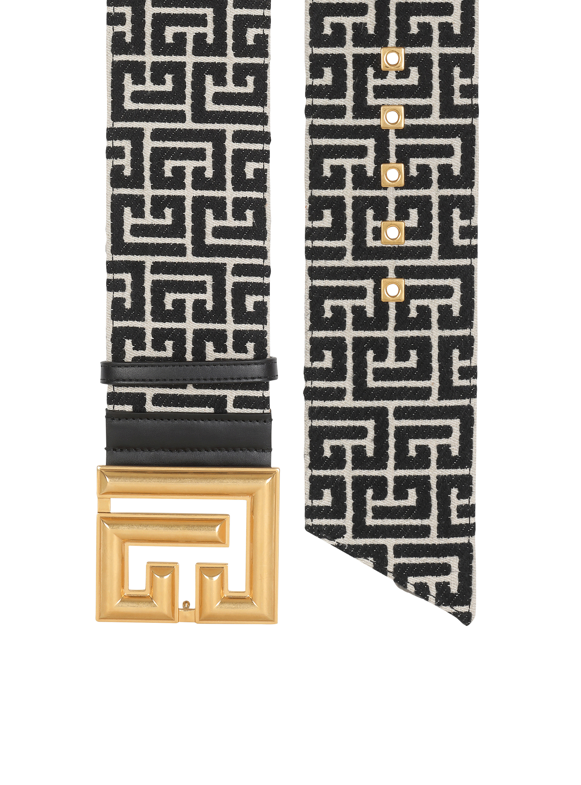 P-Belt monogram jacquard belt - 4