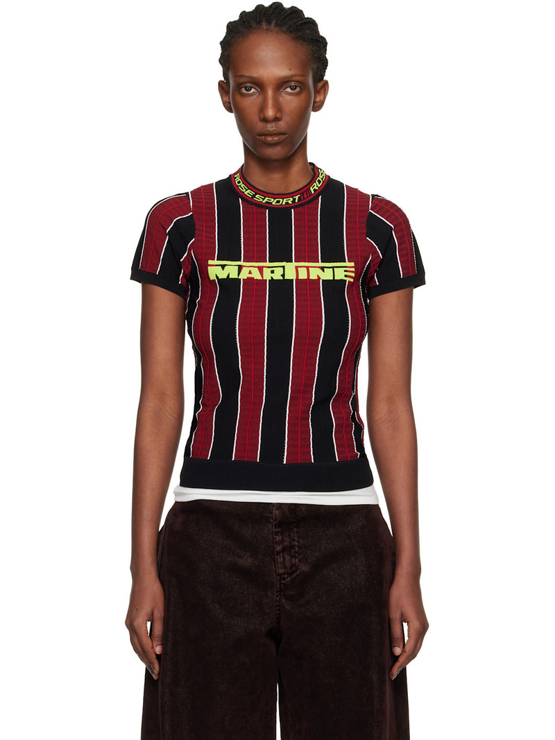 Red & Black Logo Tight T-shirt 1