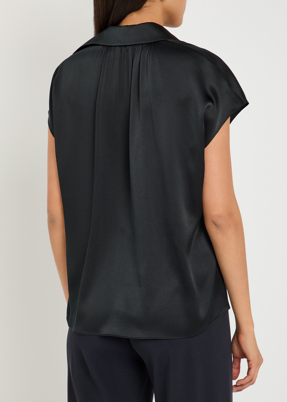 Vince Silk-satin Shirt - 3
