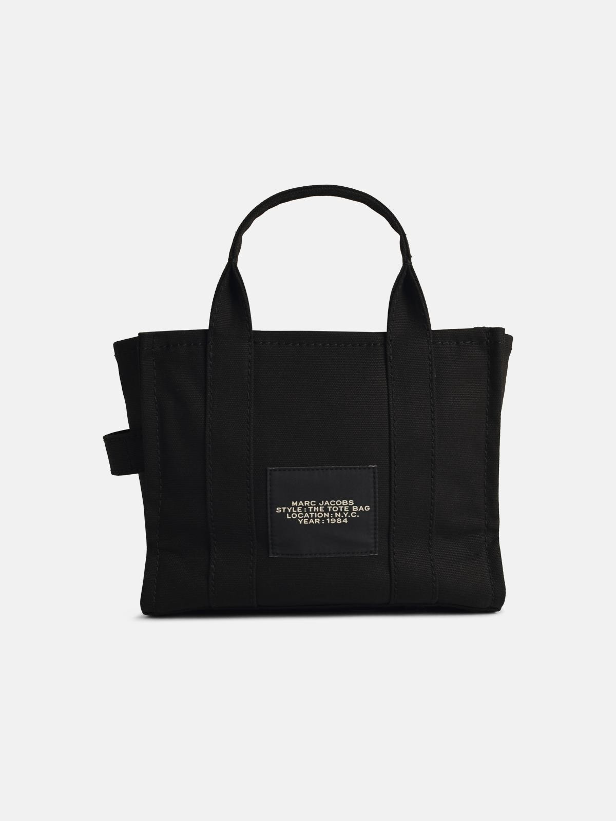 BLACK FABRIC THE TOTE MINI BAG - 3