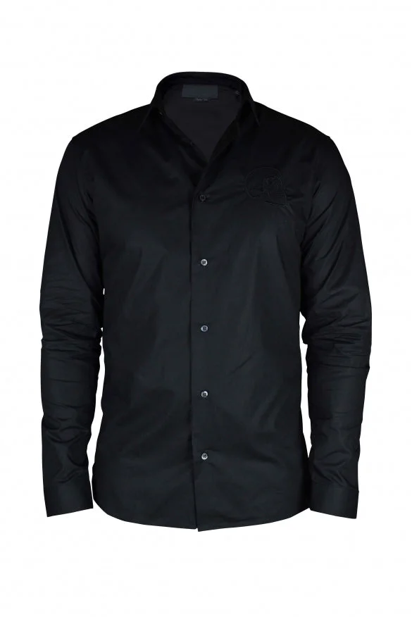 Philipp Plein Men Gold Cut Ls Skull Shirt - 1