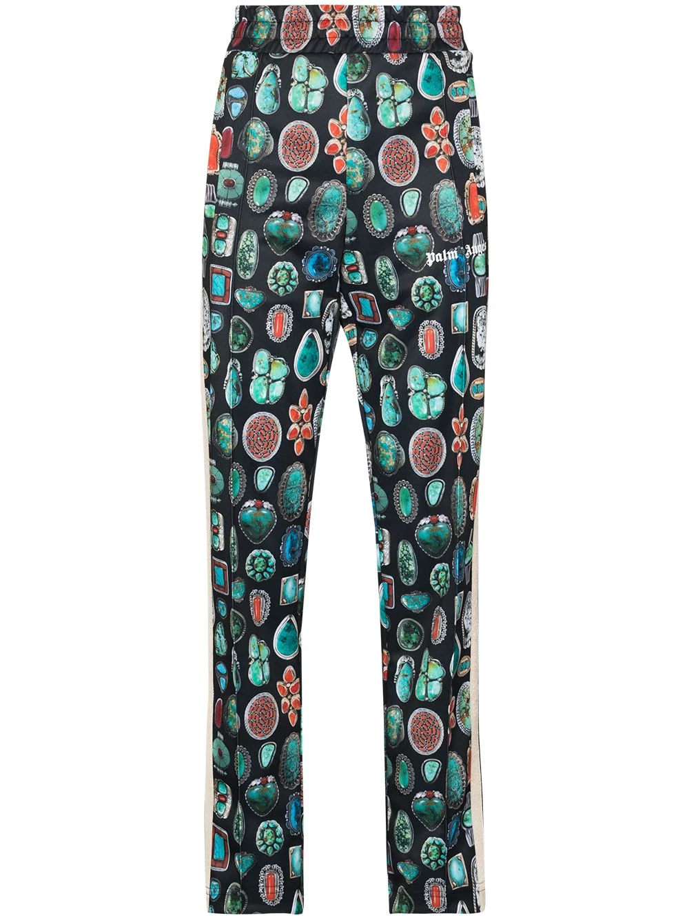 jewel pattern track trousers - 1