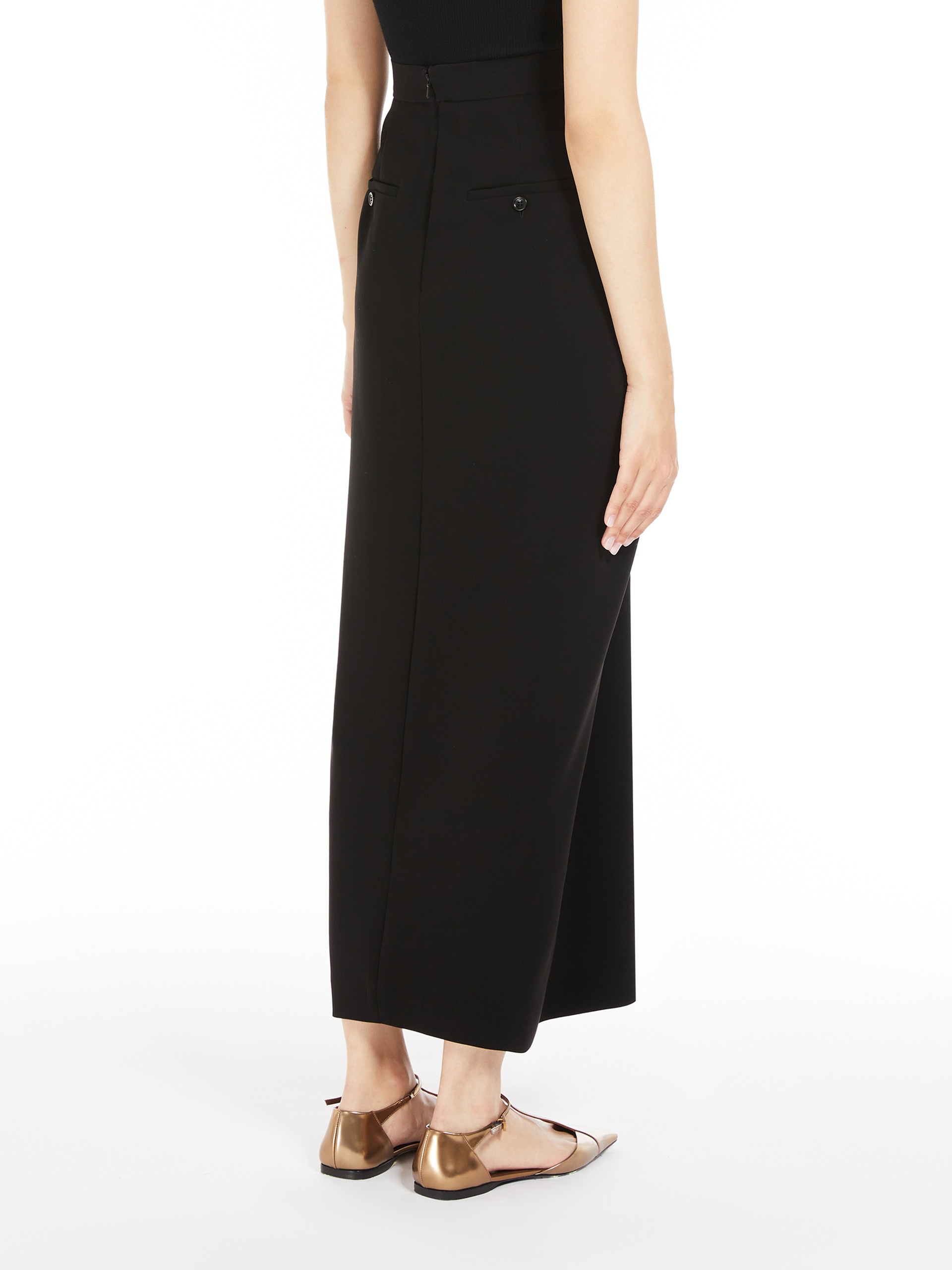 RIDENTE Long cady skirt with pleats - 4