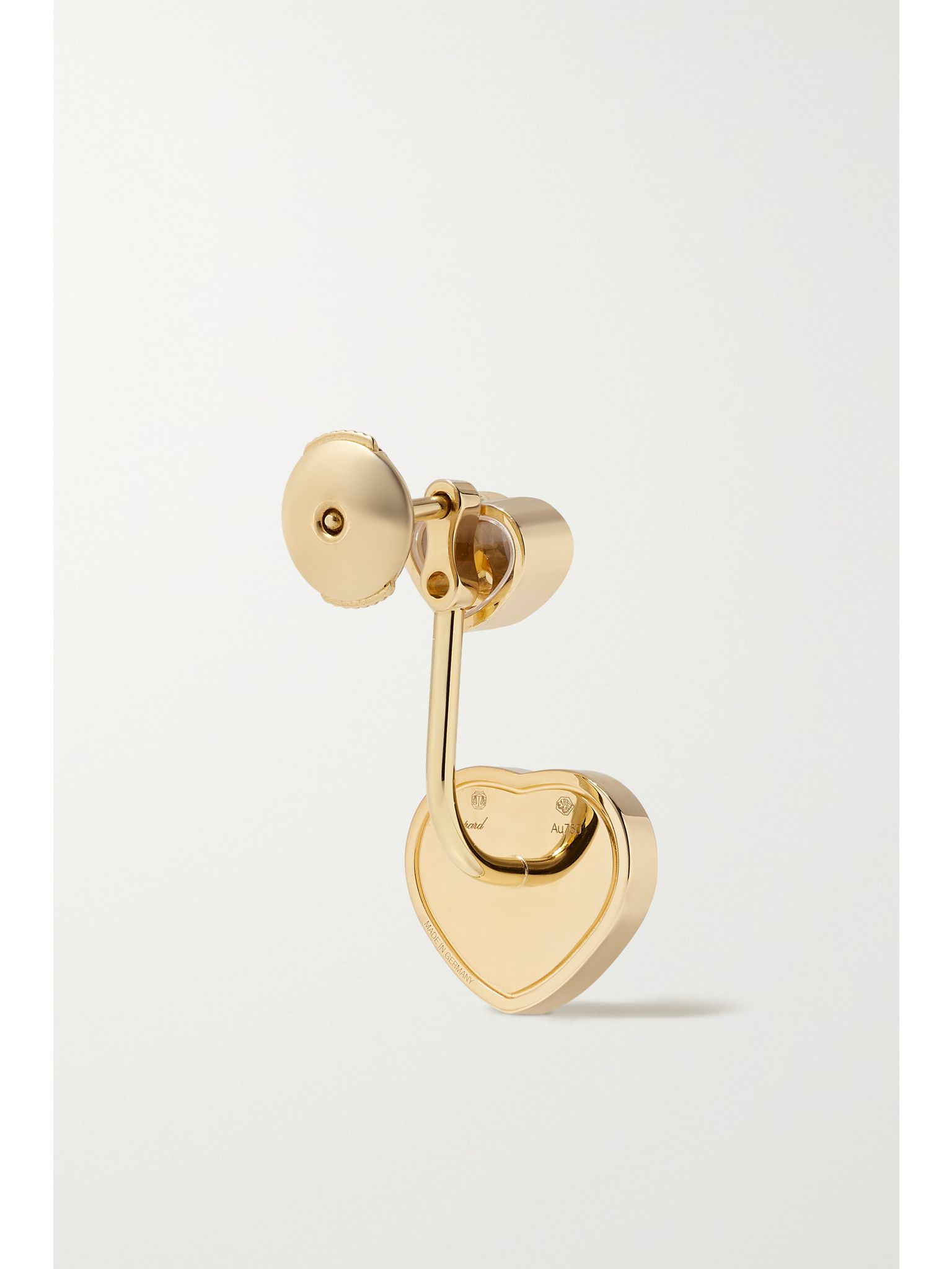 Happy Hearts 18-karat gold diamond earrings Gold - 3