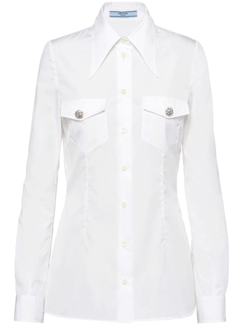 button-up poplin shirt - 1