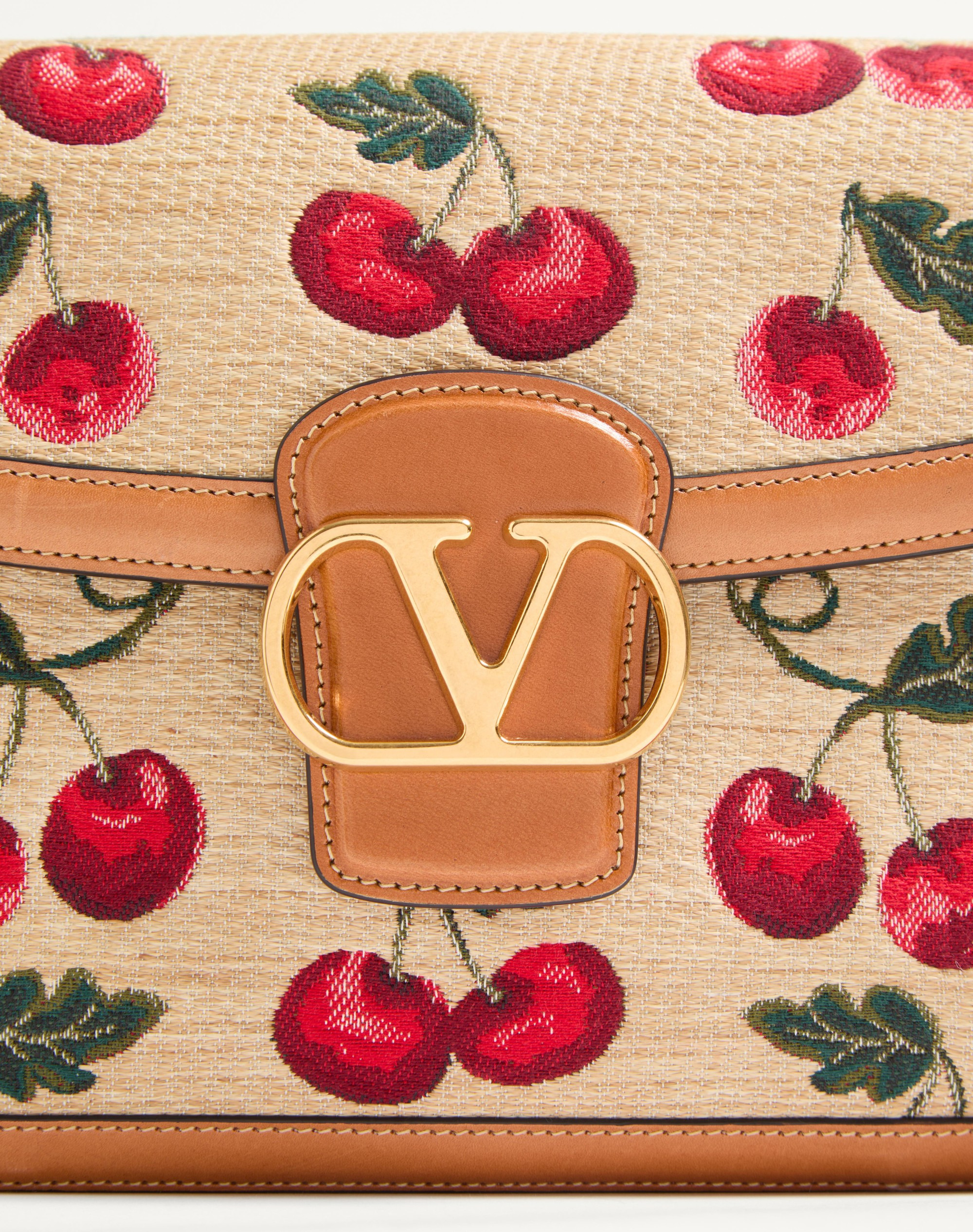 VALENTINO GARAVANI 9TO5 SHOULDER BAG IN SYNTHETIC JACQUARD RAFFIA - 8