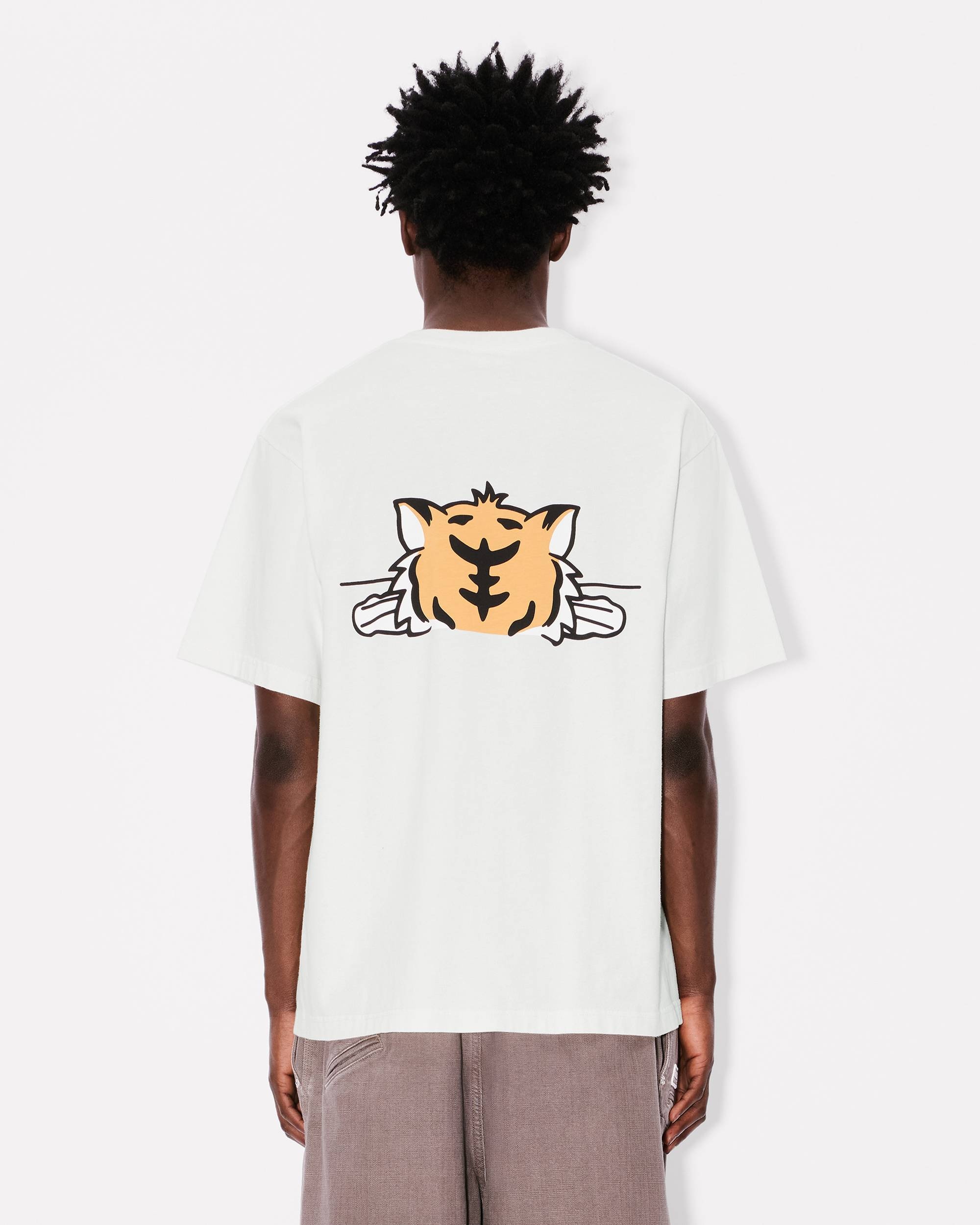 'KENZO Happy Tiger' oversized T-shirt in cotton - 4
