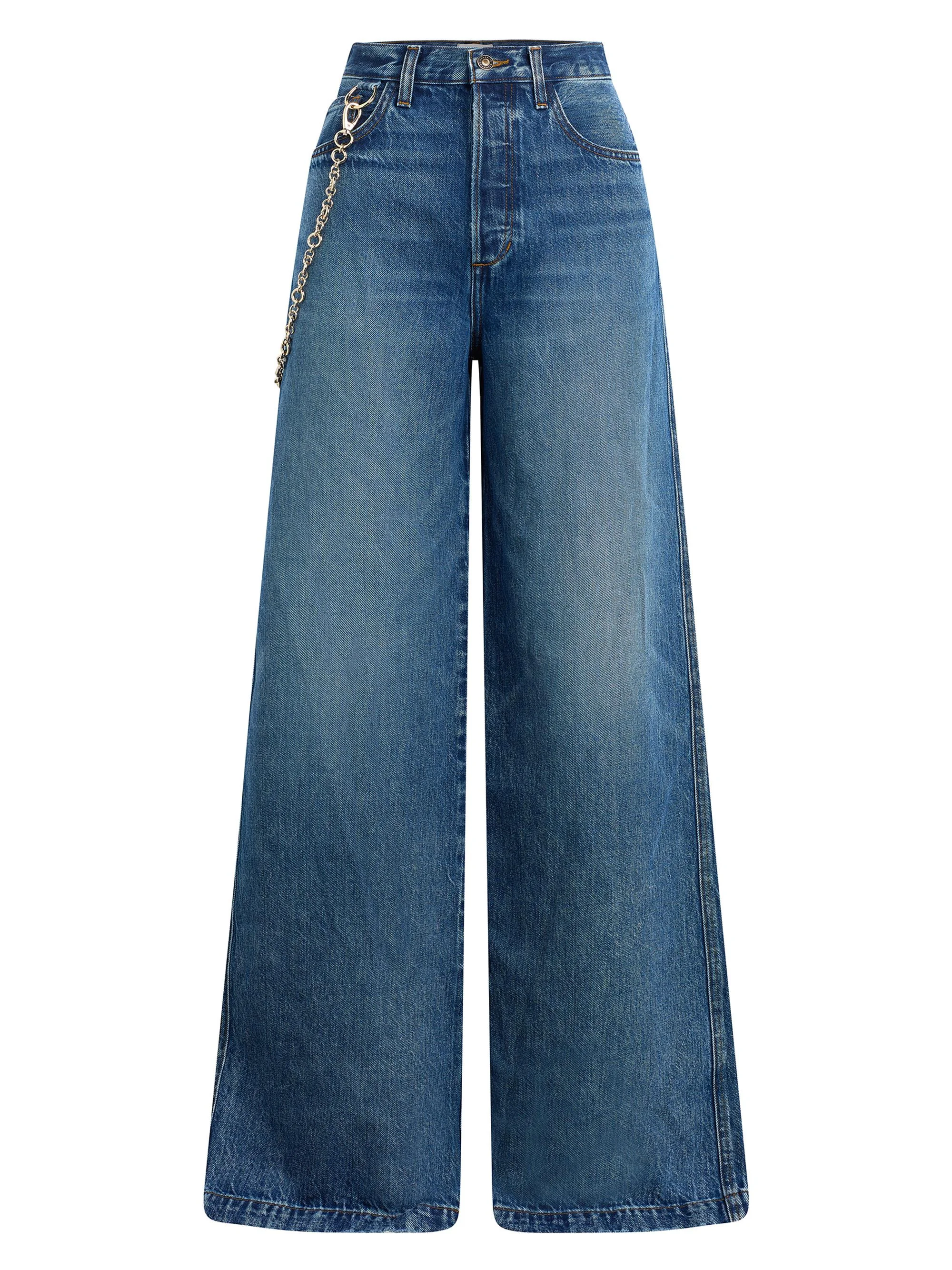 Women's The Masha Super High-Rise Wide-Leg Jeans - Dillion - 1