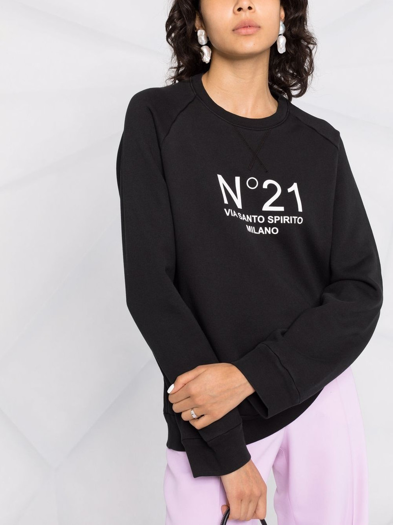 logo-print cotton sweatshirt 3
