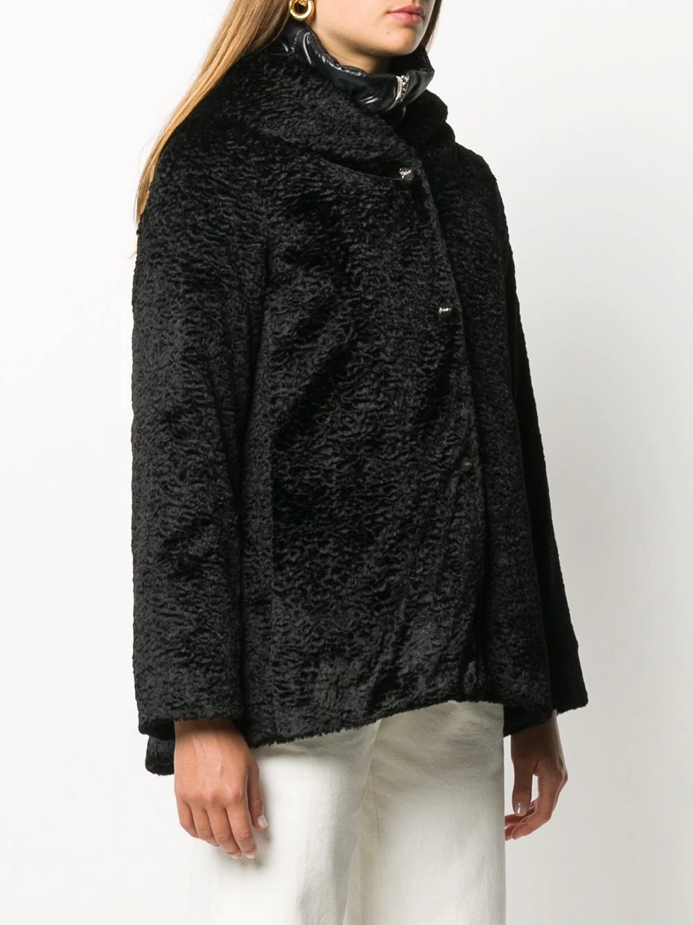 short faux-fur padded coat - 3