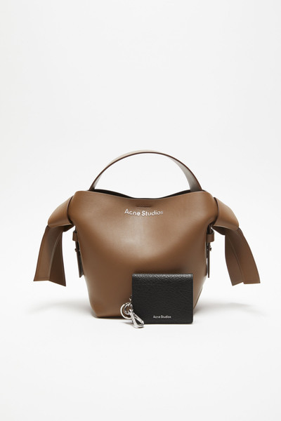 Acne Studios Folded leather wallet - Black outlook