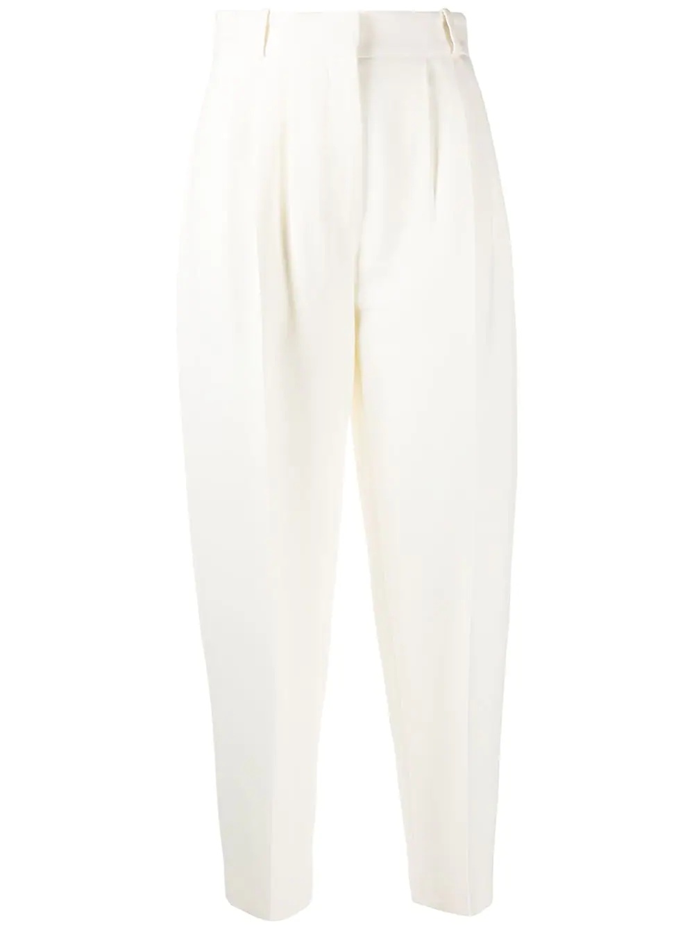 pleated tapered trousers - 1