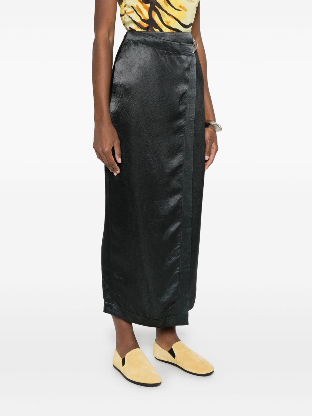 wrap midi skirt - 3
