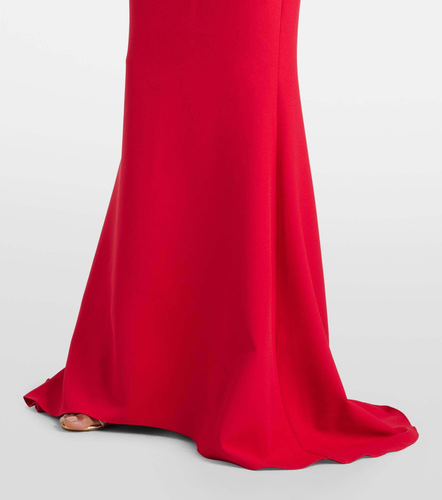 Tanna one-shoulder crêpe gown - 5