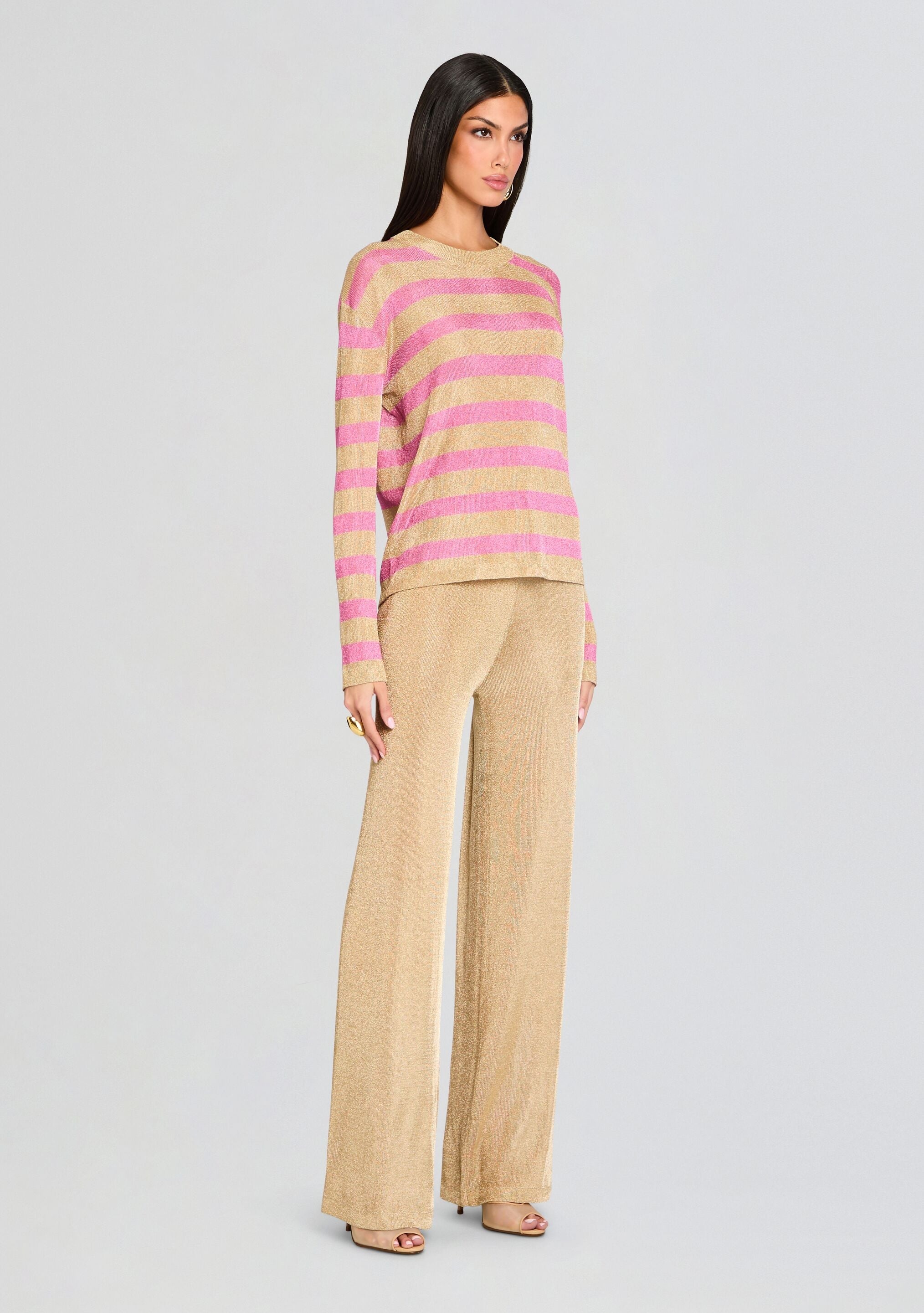 HANA METALLIC KNIT TOP - 3