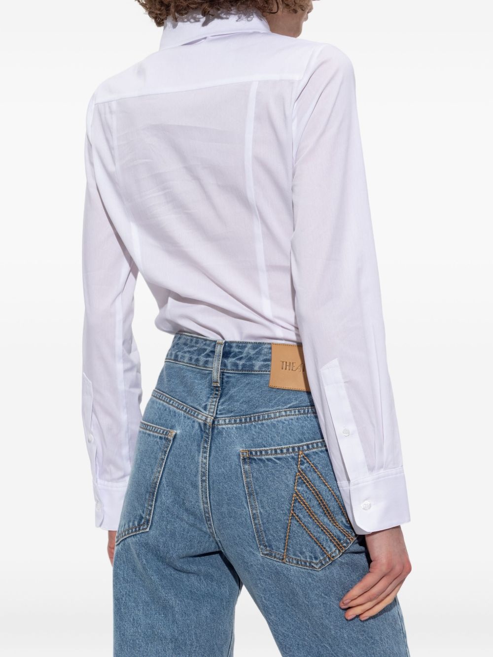 logo-patch shirt - 4