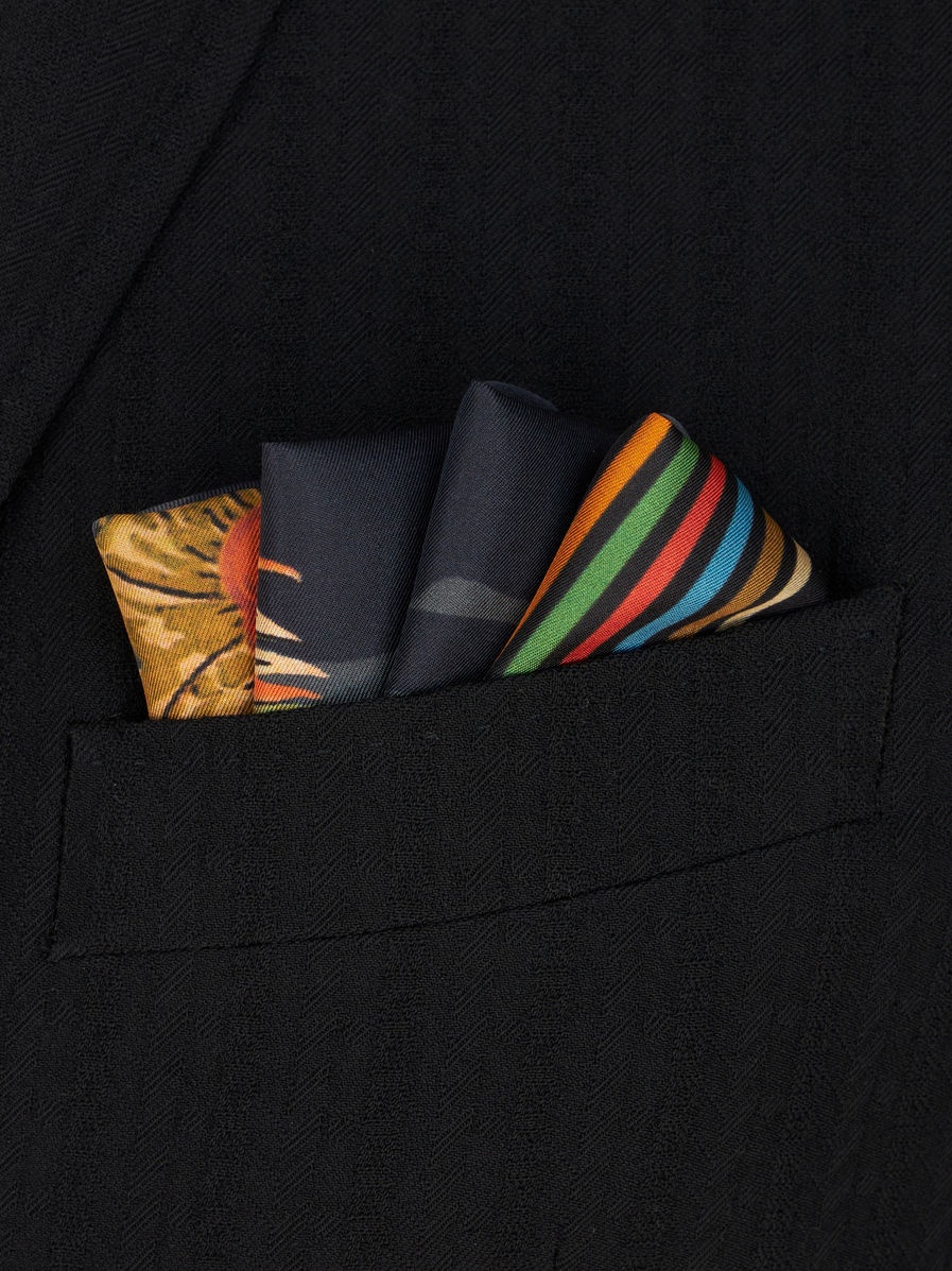 FIGURATIVE DESIGN POCKET SQUARE - 2