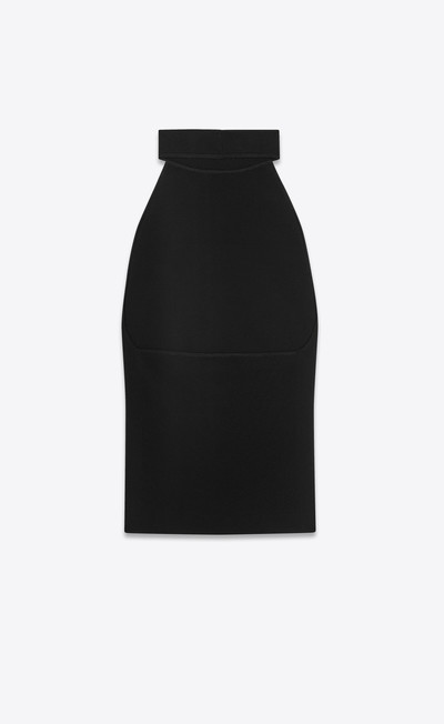 SAINT LAURENT top in ribbed stretch viscose outlook