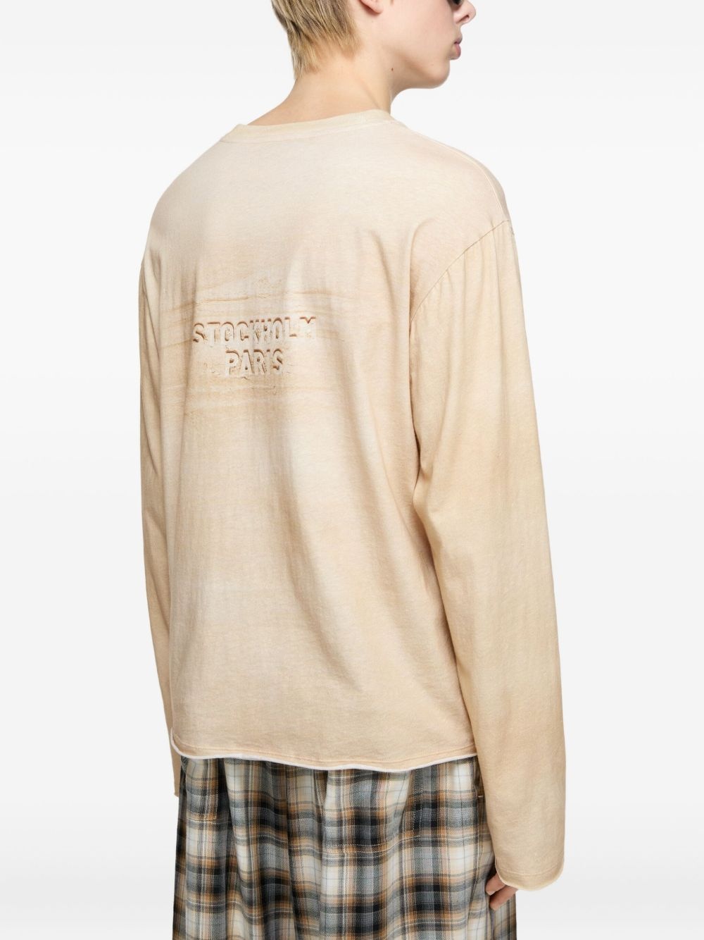 long-sleeve logo T-shirt - 4