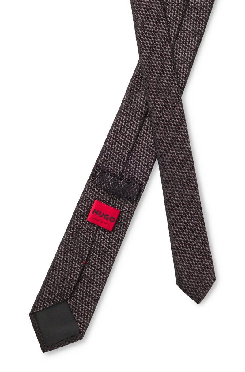 JACQUARD-PATTERN TIE IN SILK 5