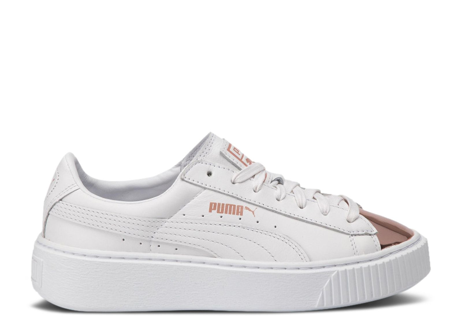 WMNS BASKET PLATFORM METALLIC 'WHITE ROSE GOLD' - 1