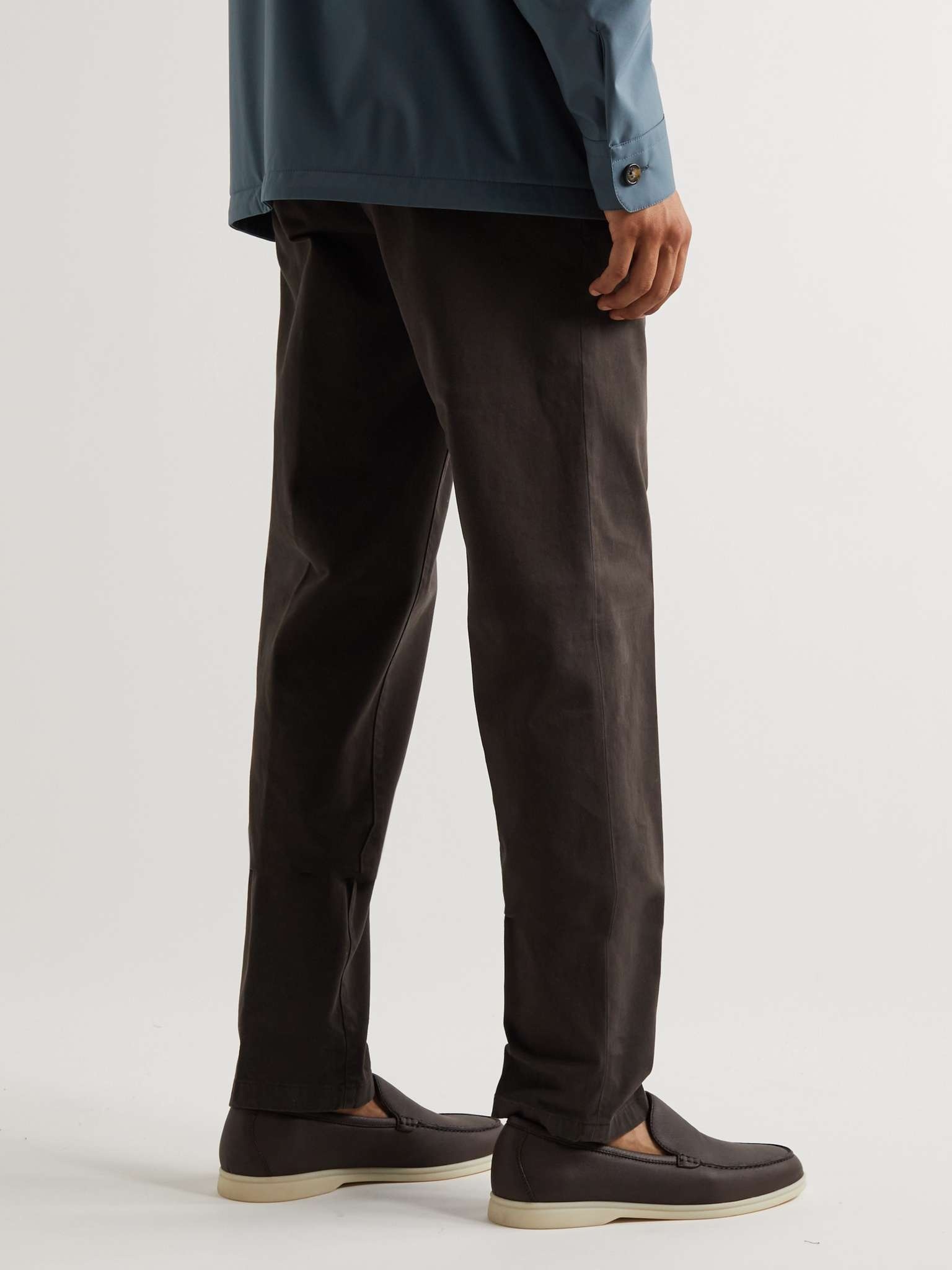 Straight-Leg Stretch-Cotton Trousers - 4