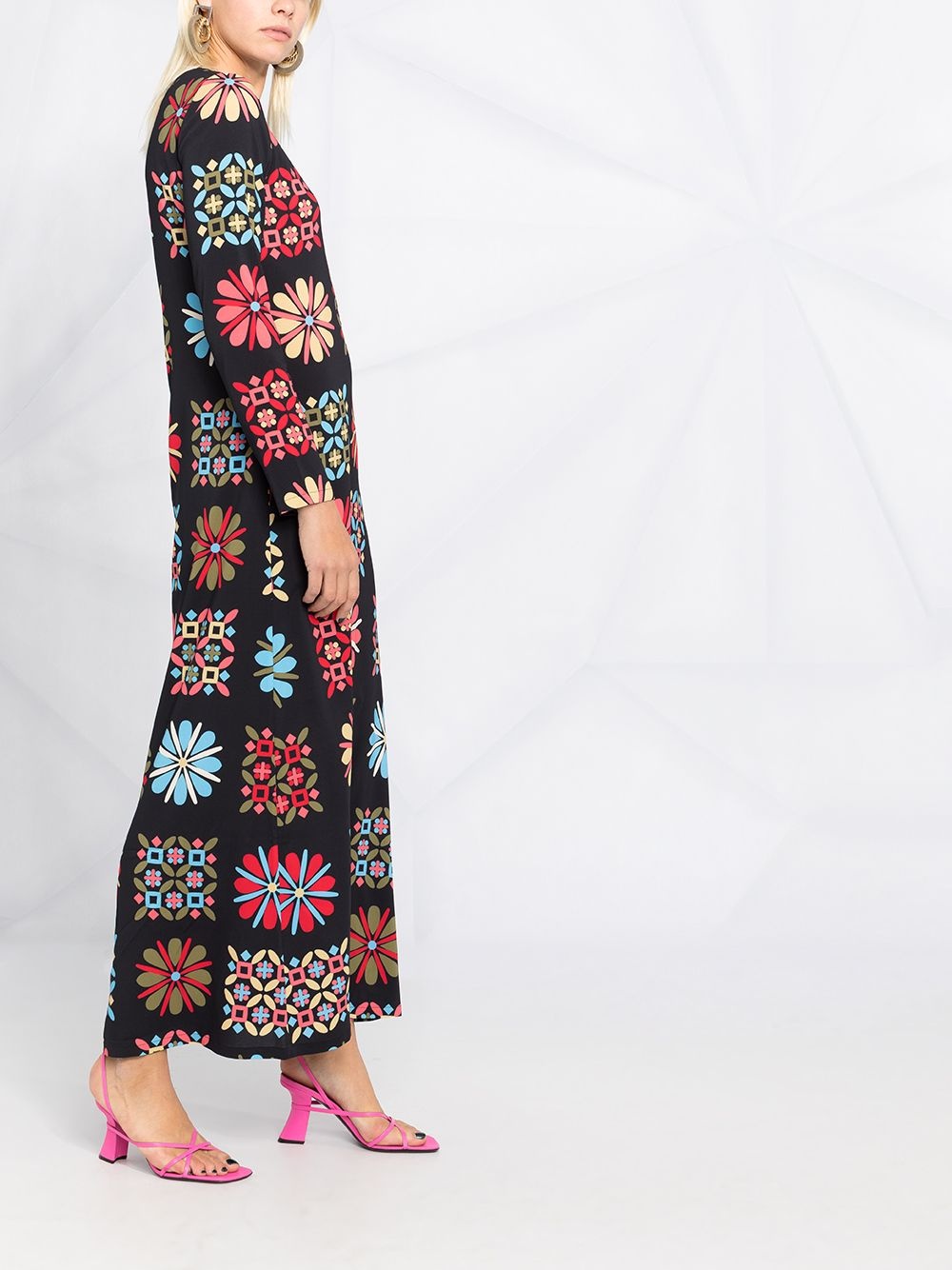 printed midi dress - 6