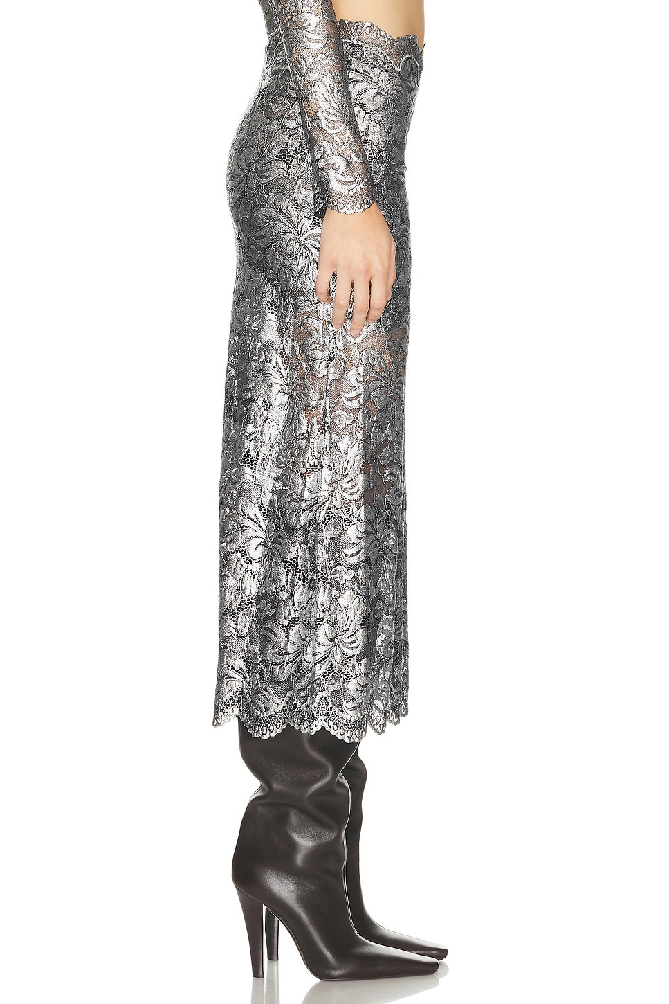 Lace Midi Skirt - 2