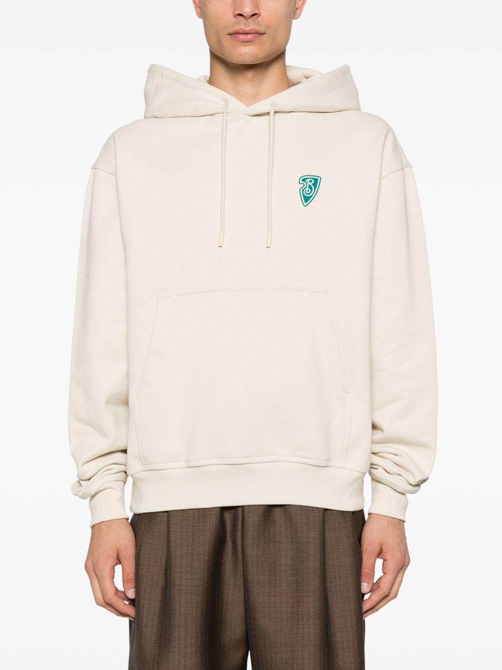 B shield logo-print hoodie - 3
