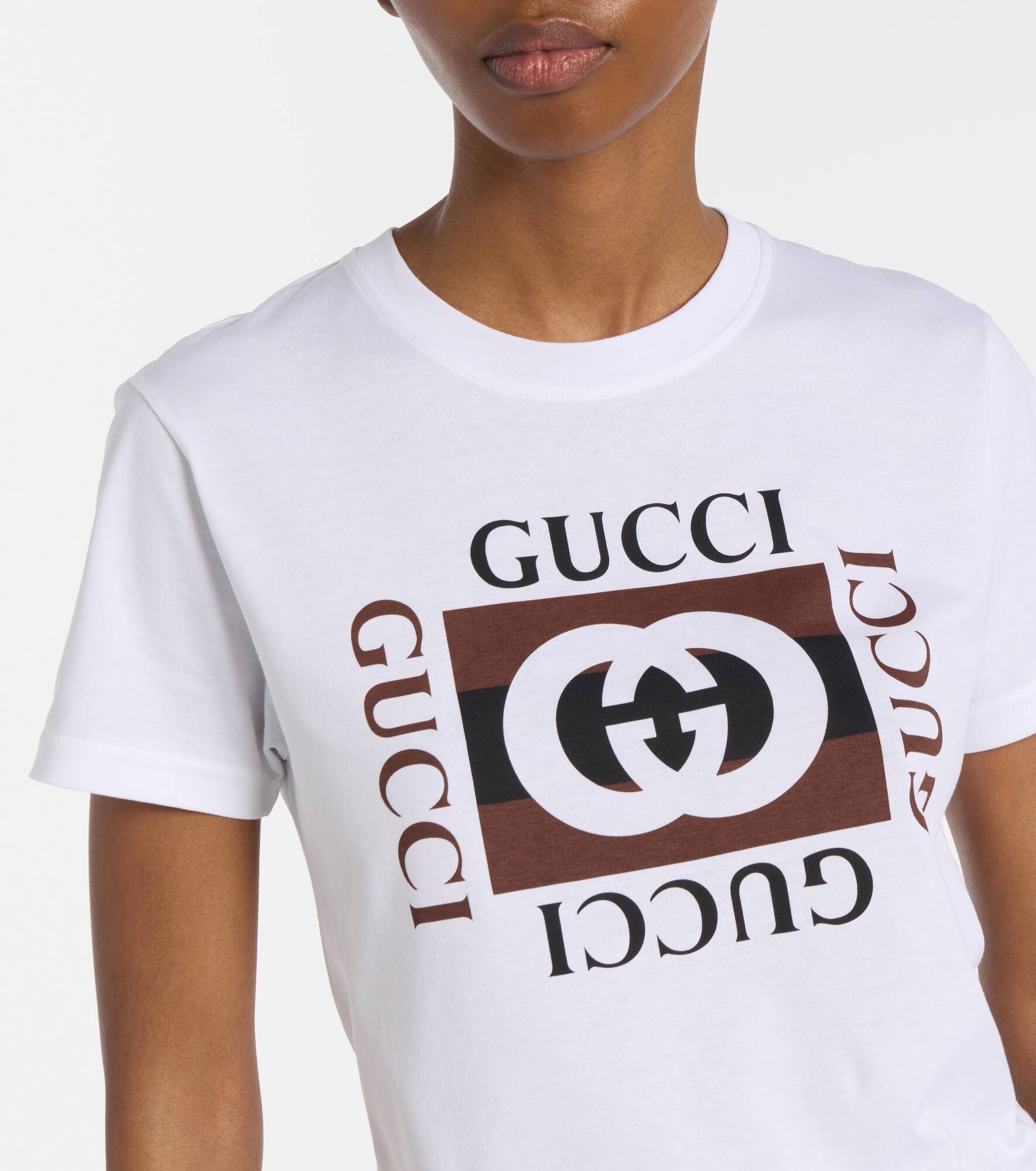 Interlocking G printed cotton T-shirt - 4