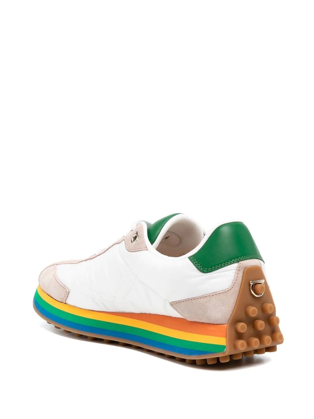 rainbow-soled low-top sneakers - 3