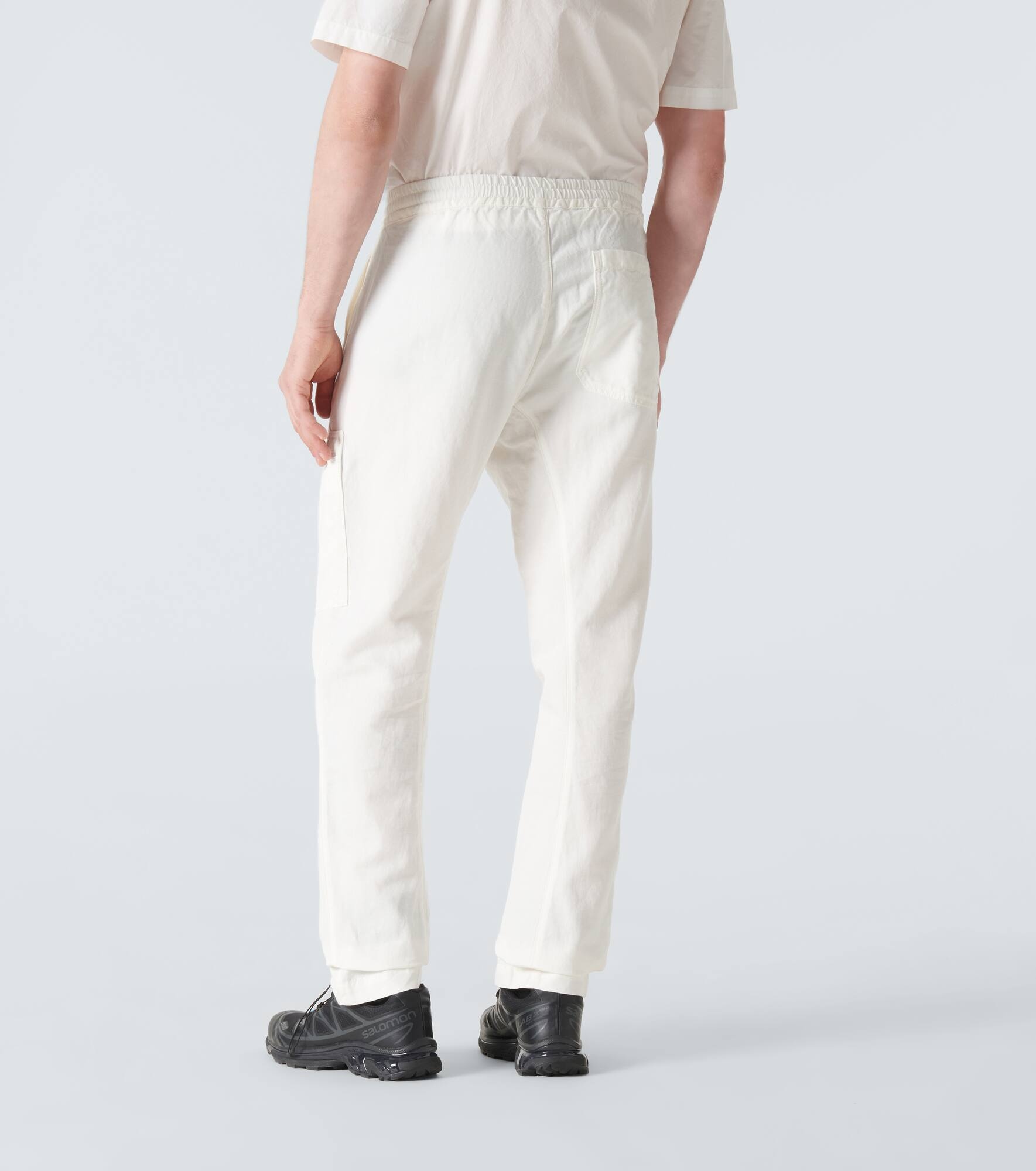 Cotton and linen straight pants - 4