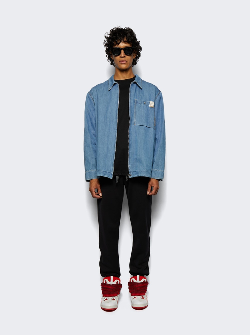 Lanvin zip-up 데님 셔츠 outlook
