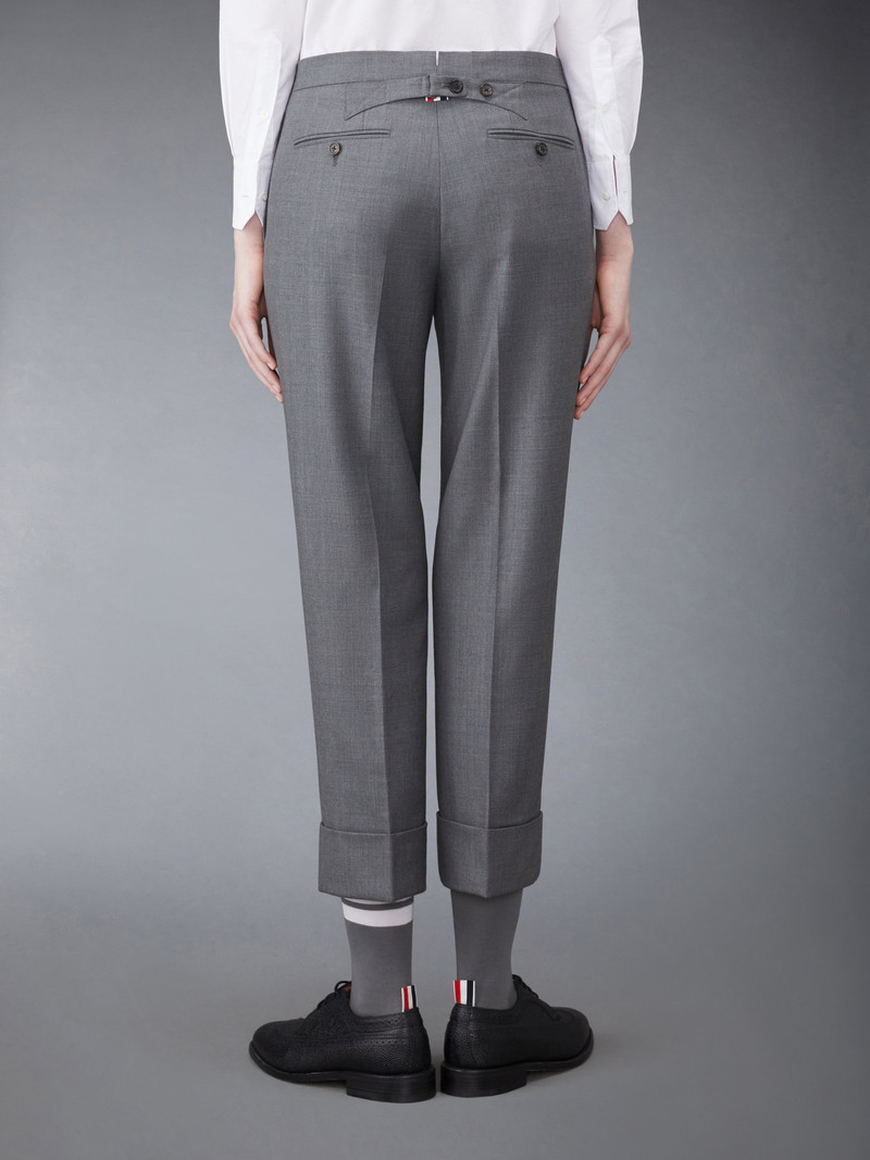 Thom Browne Medium Grey Super 120's Twill Menswear Fit Classic Trouser outlook