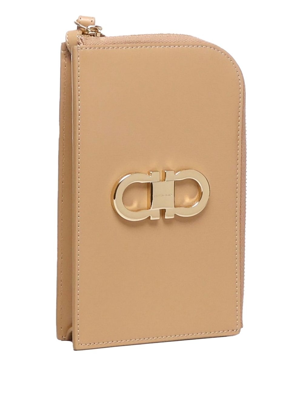 gancini-plaque zip-around wallet - 3