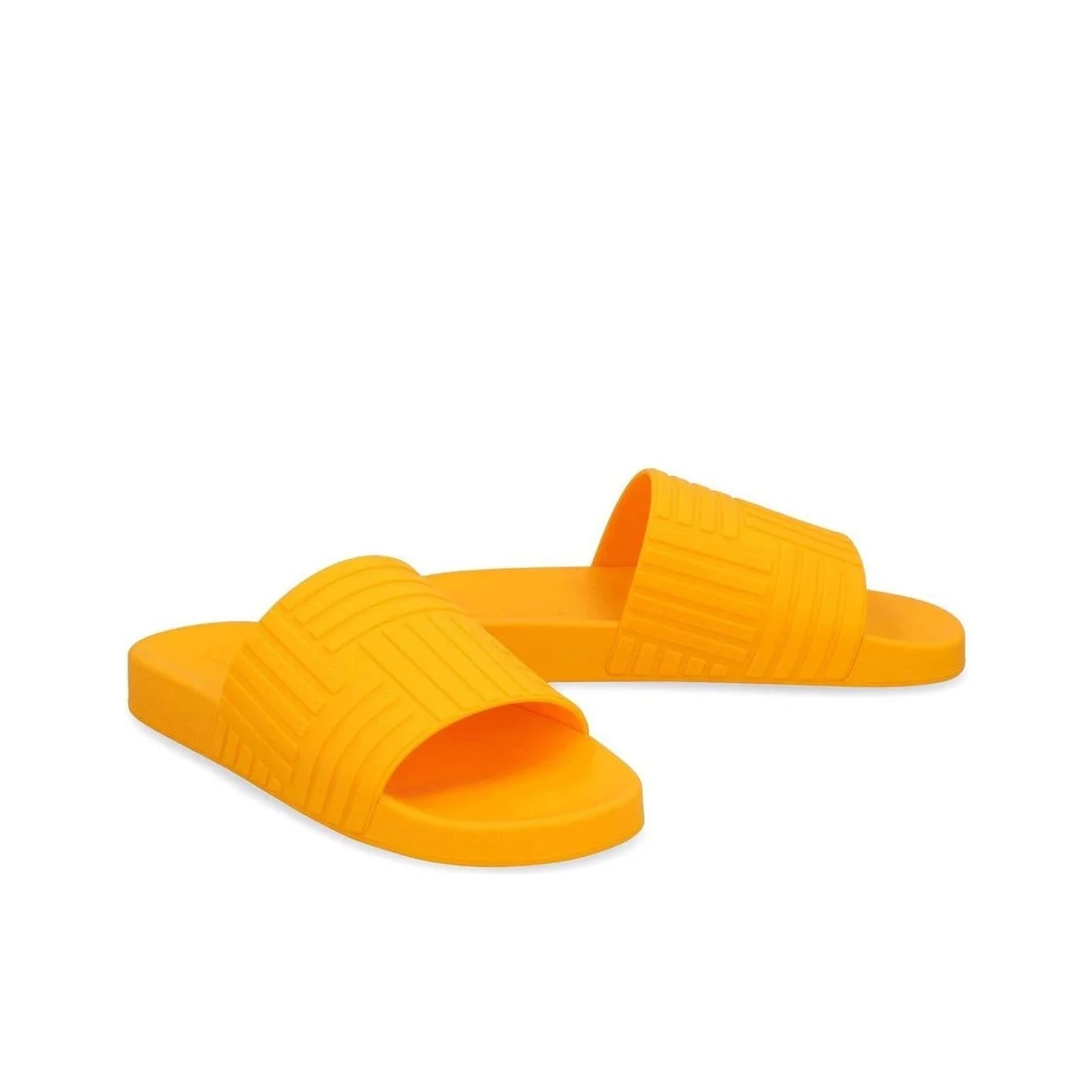 Embossed Rubber Slides 'Tangerine' - 1