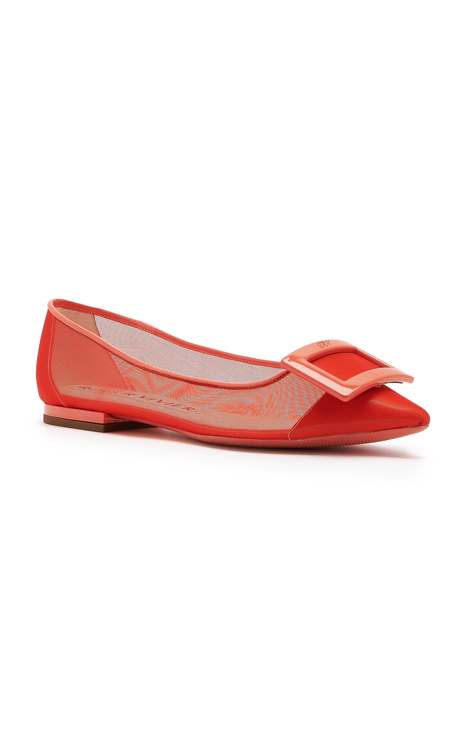 Gommettine Mesh Ballerina Flats coral - 5