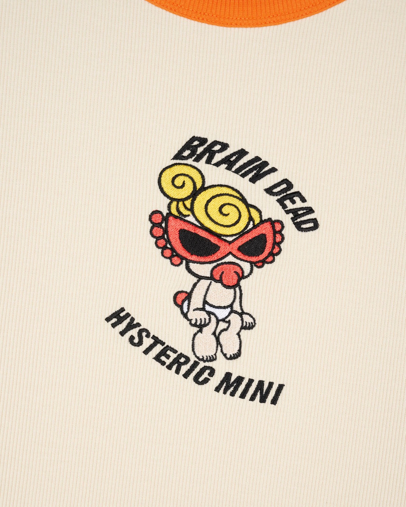 Brain Dead x Hysteric Mini Ribbed Ringer T-shirt - Natural 3