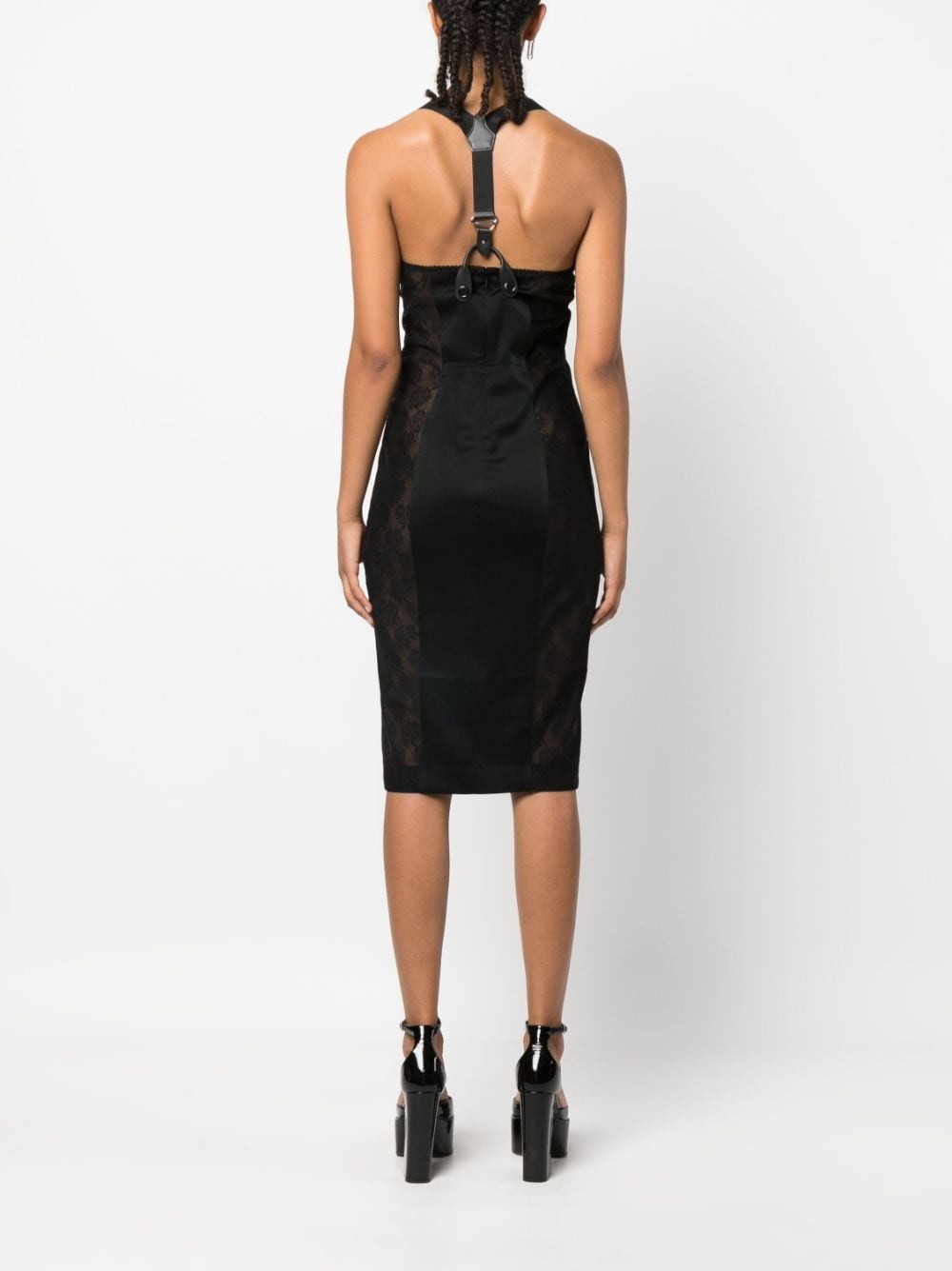 lace-trim dress - 4