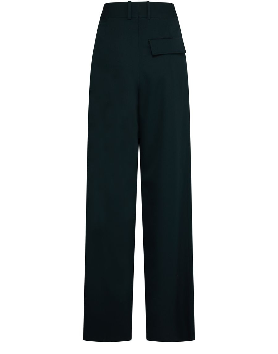Straight-leg wool pants - 4