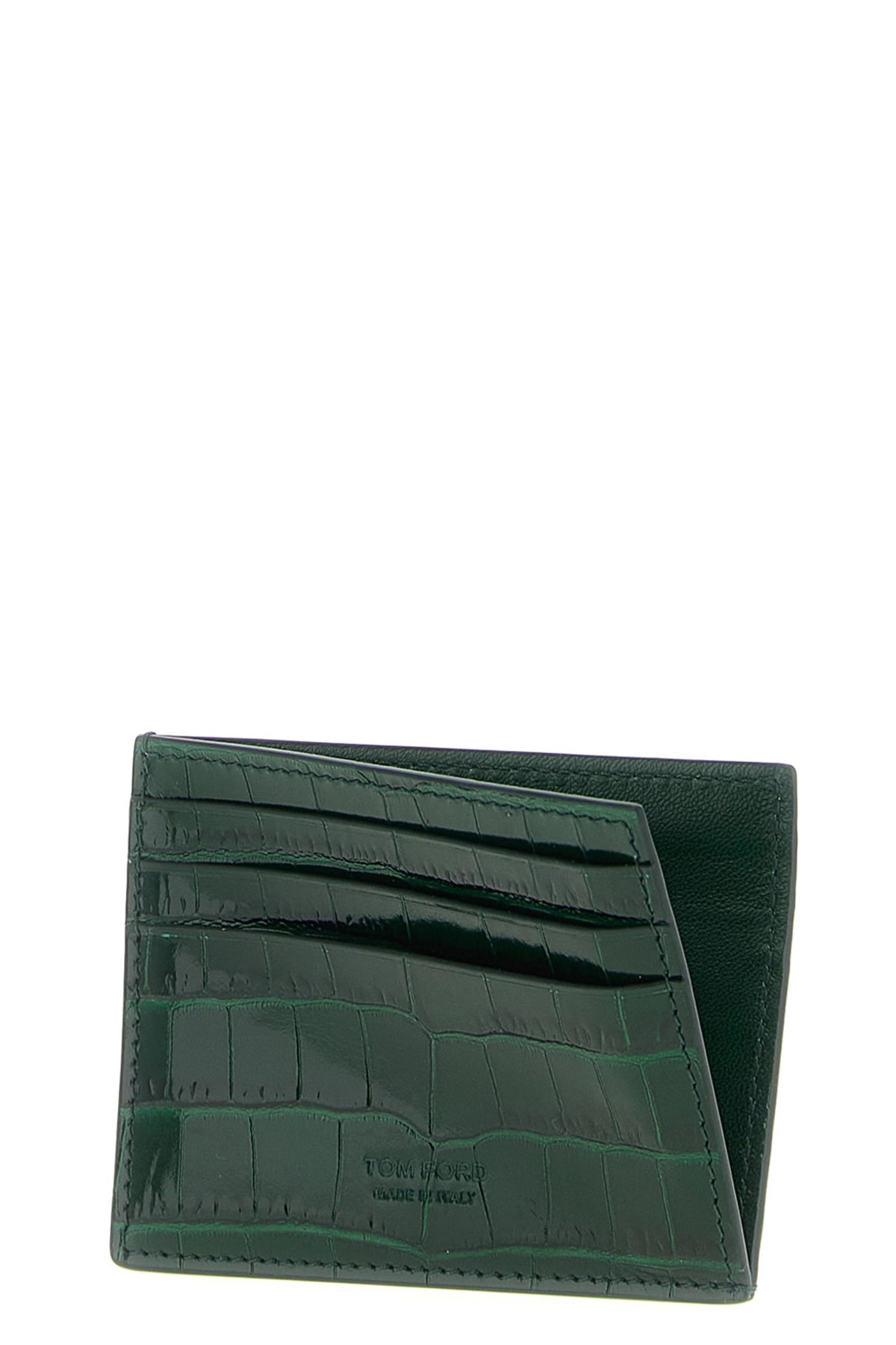 Crocodile leather card holder - 3