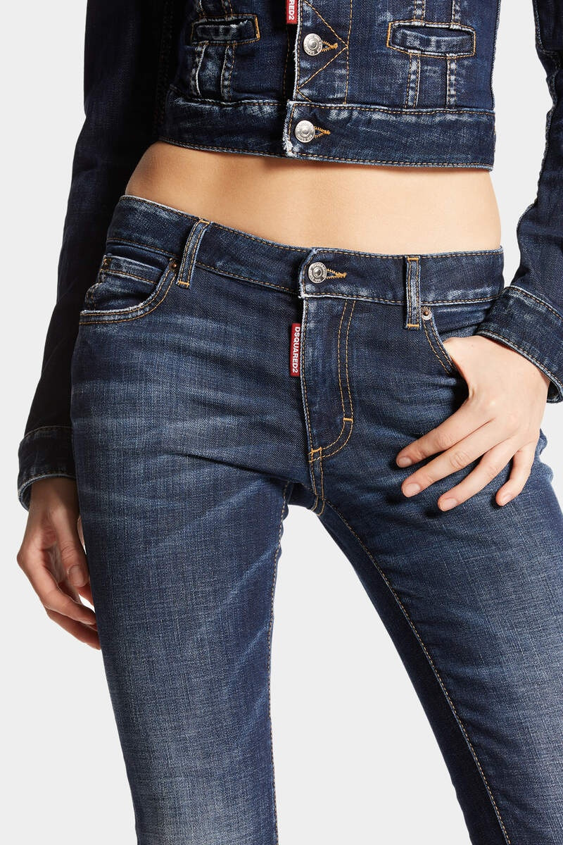 DARK CLEAN WASH TRUMPET JEANS 5