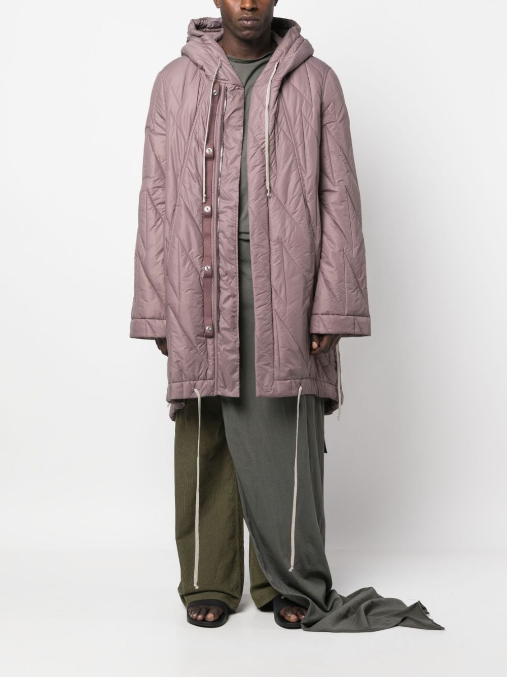 fishtail quilted parka - 2