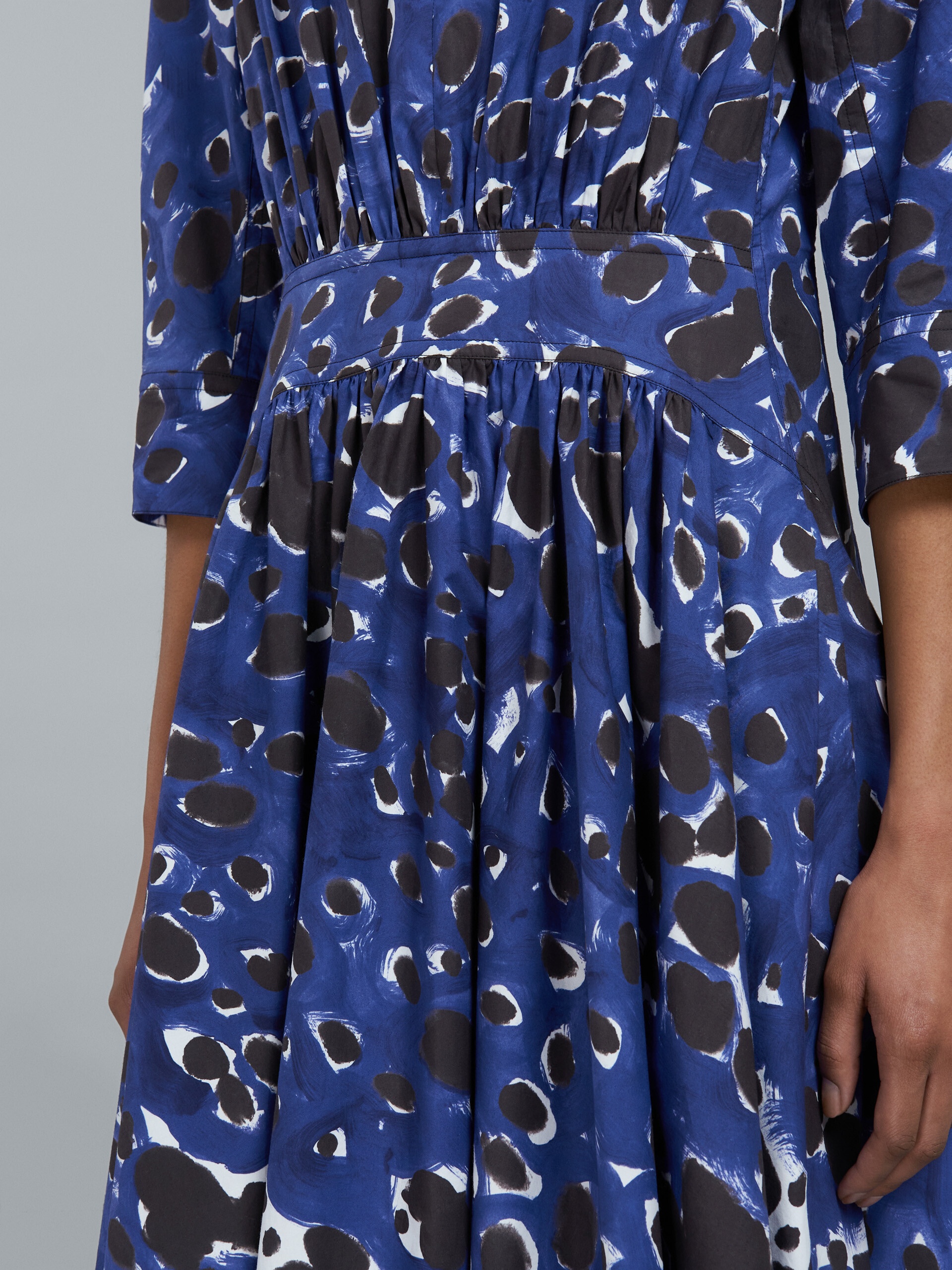 POP DOTS PRINT POPLIN DRESS - 5